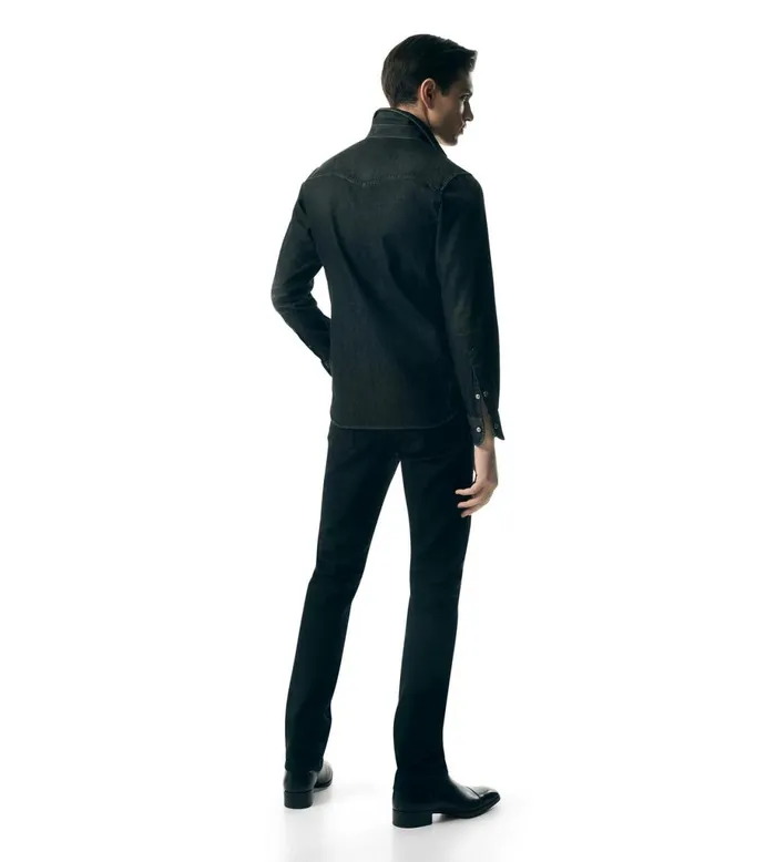 Men Belts Tom Ford Grain Leather Western Jeans Belt Black Men Belts Tom Ford Grain Leather Western Jeans Belt Black