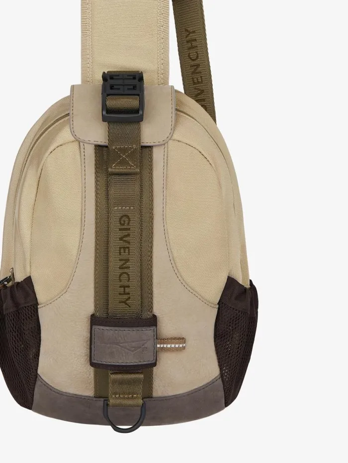 Men Crossbody Bags Givenchy GTrail Bag In Nylon Sand Men Crossbody Bags Givenchy GTrail Bag In Nylon Sand