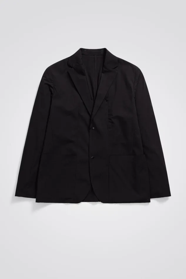 Men Emil Travel Light Black Norse Projects Overshirts