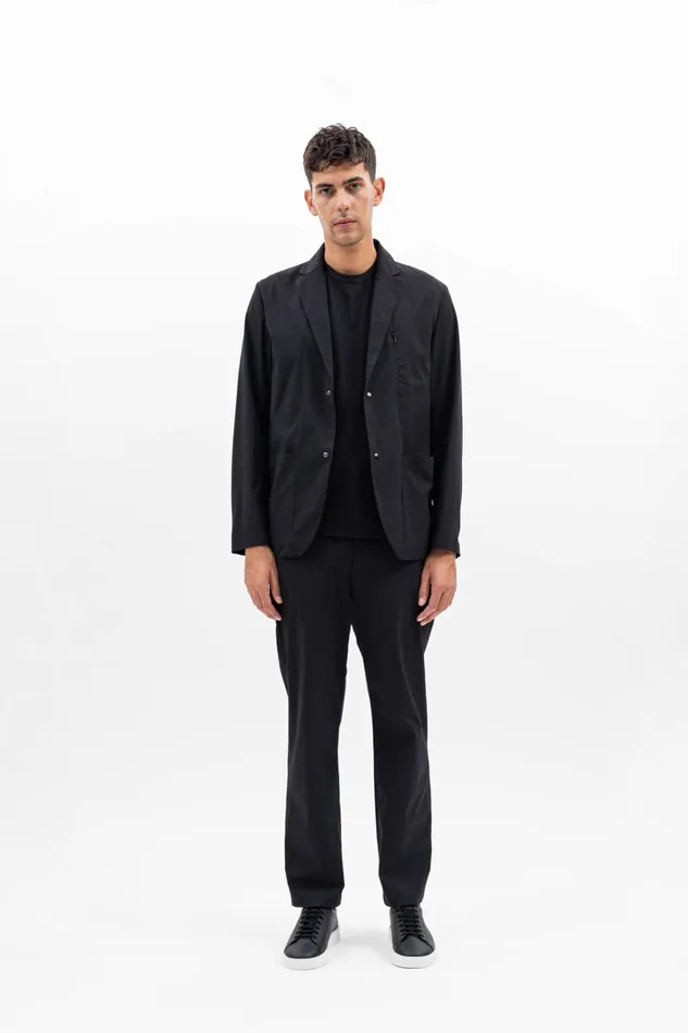 Men Emil Travel Light Black Norse Projects Overshirts