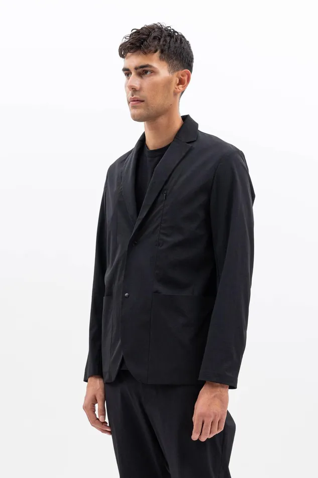 Men Emil Travel Light Black Norse Projects Overshirts