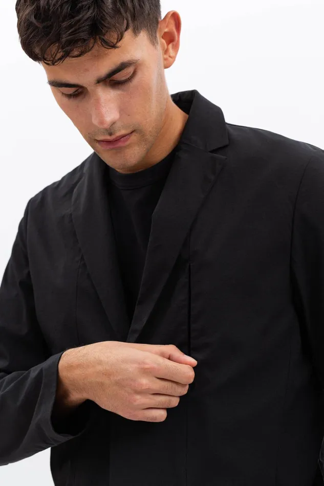 Men Emil Travel Light Black Norse Projects Overshirts