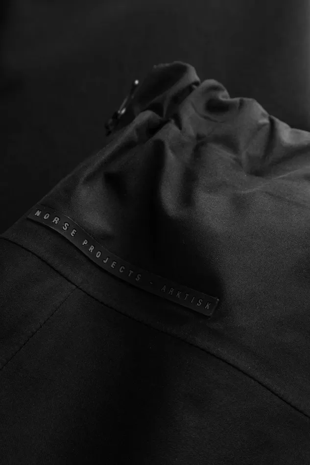 Men GoreTex 3L Rain Pant Black Norse Projects Trousers