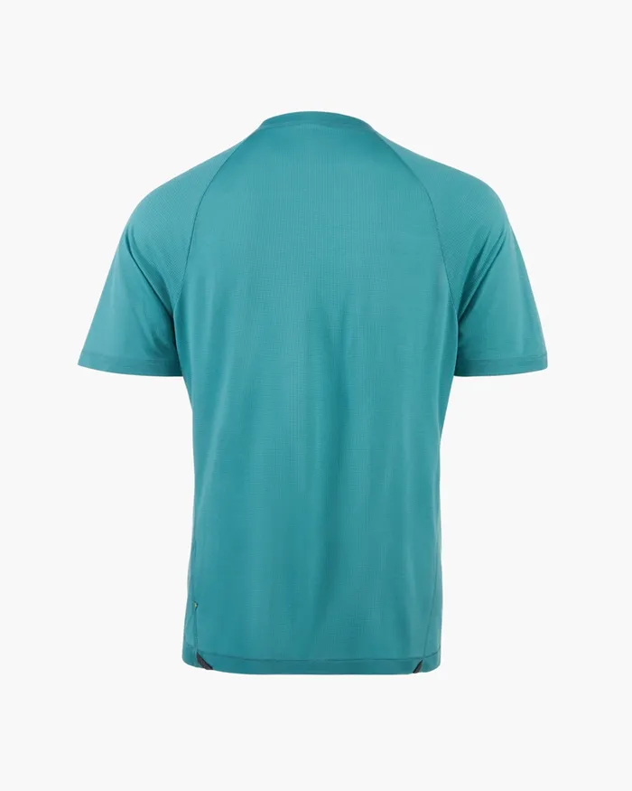 Men Groa Technical Short Sleeve Tee Teal Blue Klttermusen TShirts