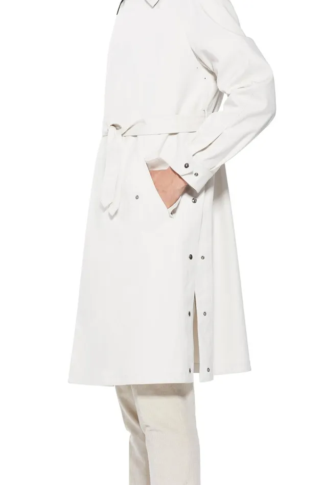 Men Jackets and Outerwear Gabriela Hearst Pierre Parka In Pearl Cotton