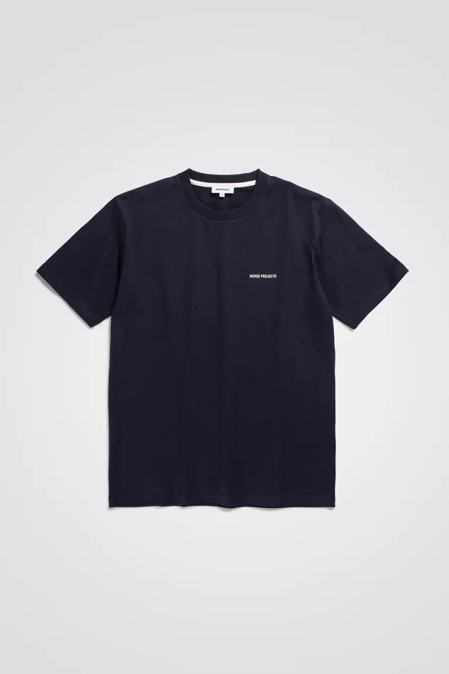 Men Johannes Logo Tshirt Dark Navy Norse Projects TShirts
