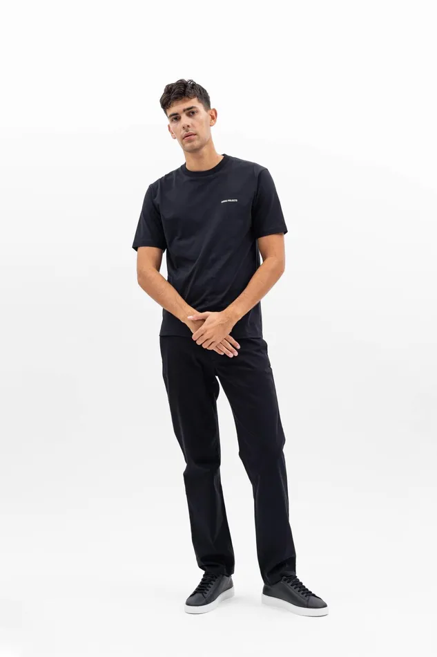 Men Johannes Logo Tshirt Dark Navy Norse Projects TShirts