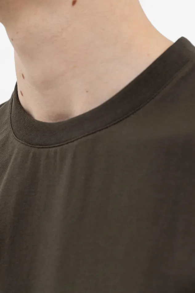 Men Johannes Logo Tshirt Heathland Brown Norse Projects TShirts
