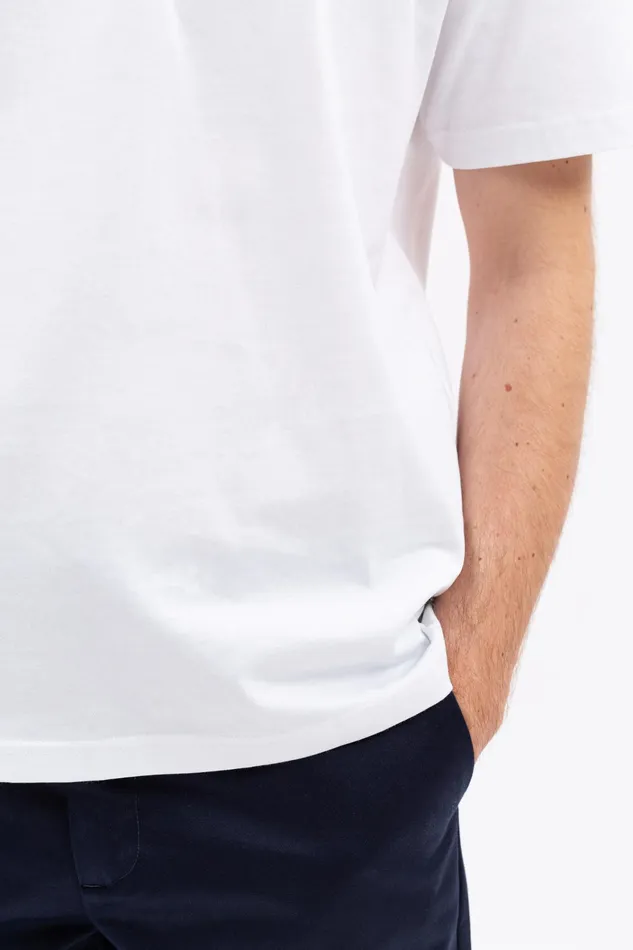 Men Johannes Logo Tshirt White Norse Projects TShirts