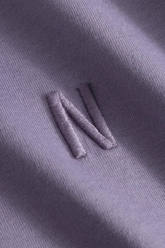 Men Johannes N Logo Tshirt Dusk Purple Norse Projects TShirts