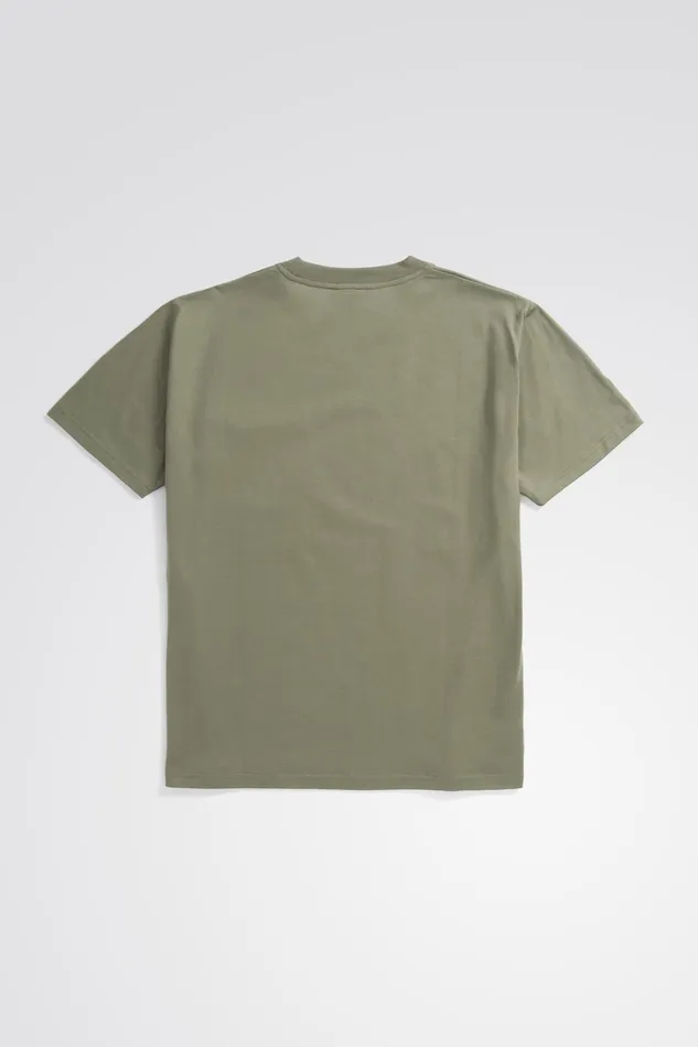 Men Johannes Organic Pocket Tshirt Sediment Green Norse Projects TShirts