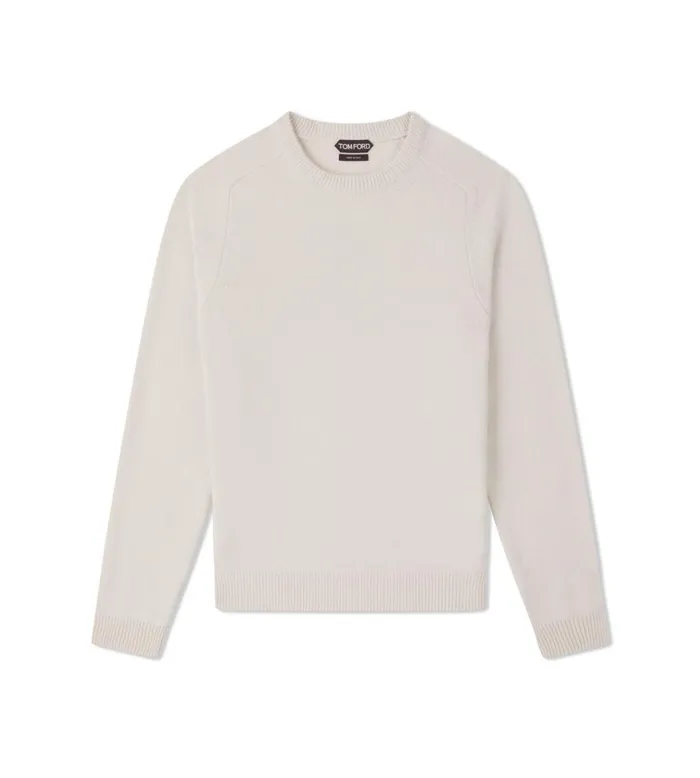 Men Knitwear Tom Ford Cashmere Saddle Crew Neck