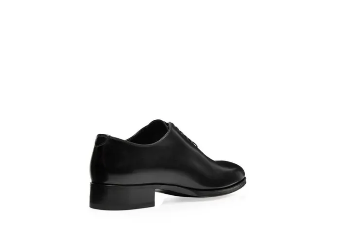 Men Laceups Tom Ford Burnished Leather Elkan Lace Up Black Men Laceups Tom Ford Burnished Leather Elkan Lace Up Black