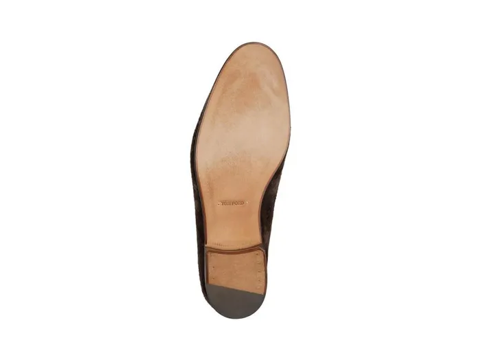 Men Loafers Tom Ford Textured Velvet Liam Tassel Loafer Chocolate Men Loafers Tom Ford Textured Velvet Liam Tassel Loafer Chocolate