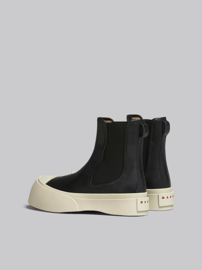 Men Marni Pablo Sneakers Black Nappa Leather Pablo Chelsea Boot