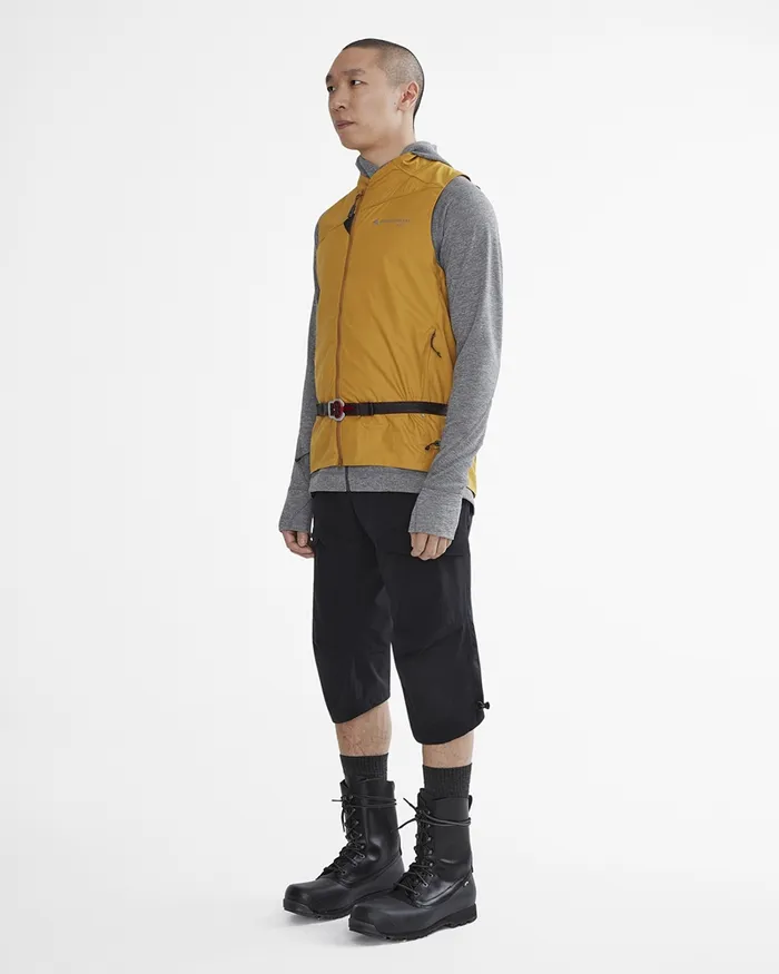 Men Nal Windbreaker Vest Honey Klttermusen Vests