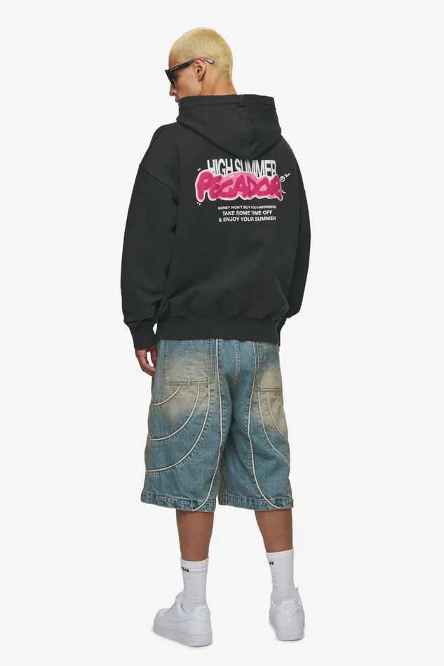 Men Pegador Hoodies Barret Terry Oversized Sweat Jacket Vintage Black Men Pegador Hoodies Barret Terry Oversized Sweat Jacket Vintage Black