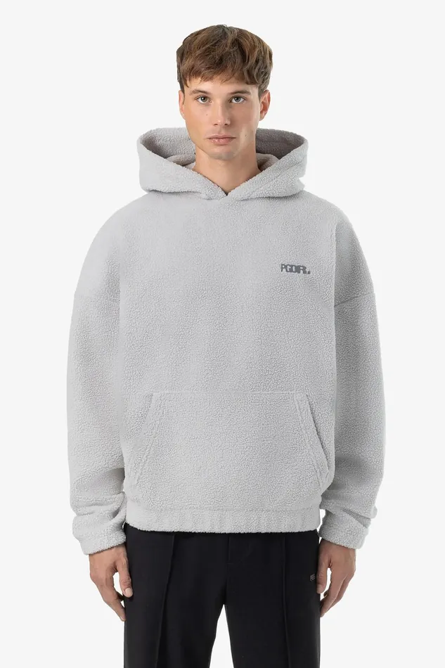 Men Pegador Hoodies Baye Boxy Fleece Hoodie Clear Grey
