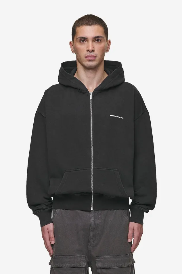 Men Pegador Hoodies Dubose Oversized Sweat Jacket Vintage Black Men Pegador Hoodies Dubose Oversized Sweat Jacket Vintage Black