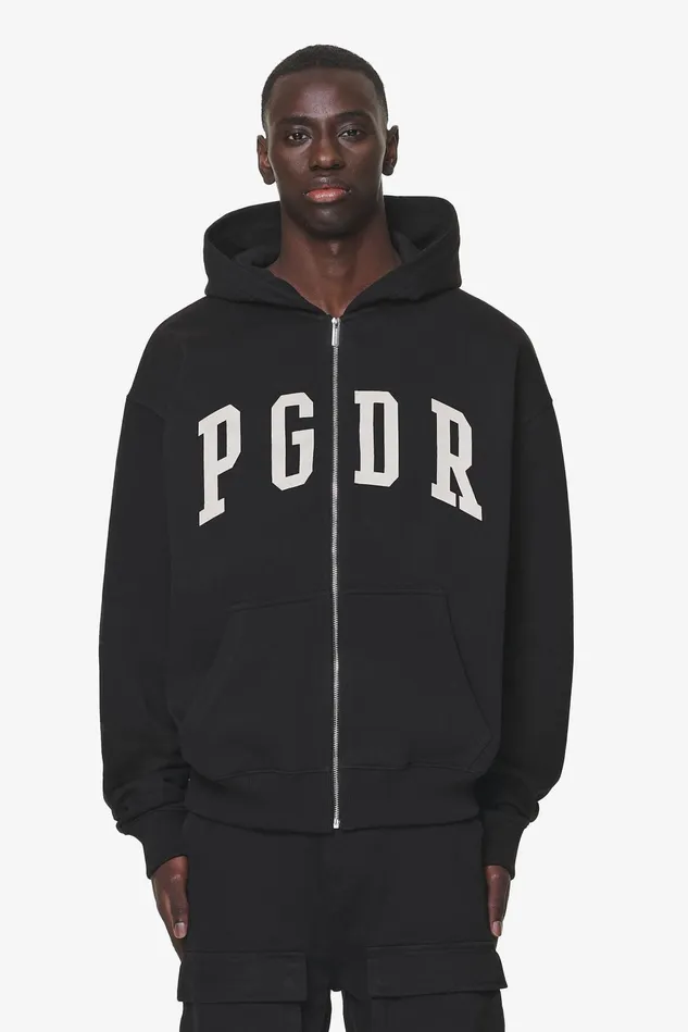 Men Pegador Hoodies Layton Oversized Sweat Jacket Black