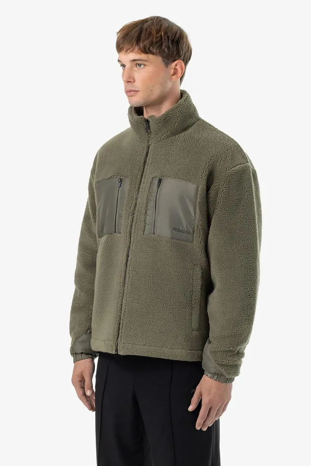 Men Pegador Jacken Archer Teddy Jacket Faded Olive Men Pegador Jacken Archer Teddy Jacket Faded Olive