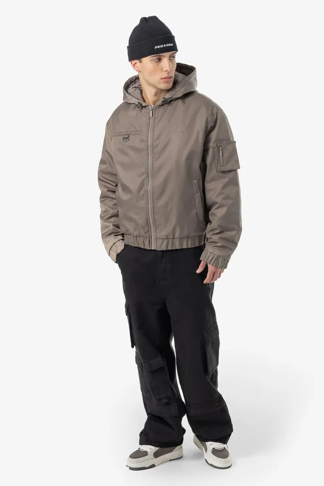 Men Pegador Jacken Bensley Bomber Jacket Dust Brown