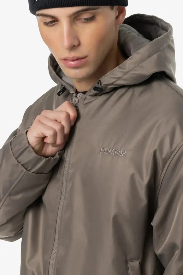 Men Pegador Jacken Bensley Bomber Jacket Dust Brown