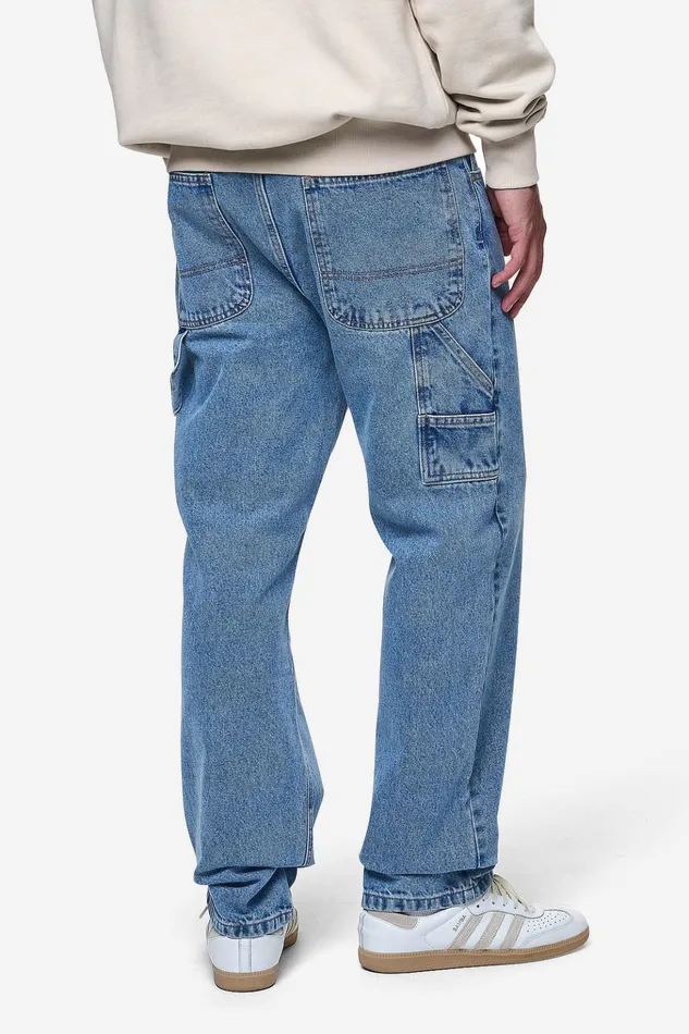 Men Pegador Jeans Daule Baggy Workwear Jeans Washed Blue Men Pegador Jeans Daule Baggy Workwear Jeans Washed Blue