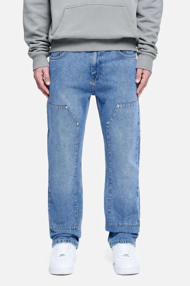 Men Pegador Jeans Vinto Carpenter Jeans Washed Blue