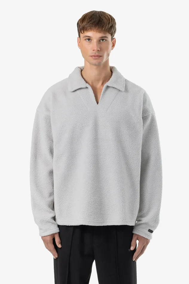 Men Pegador Longsleeves Grand Fleece Collar Longsleeve Clear Grey