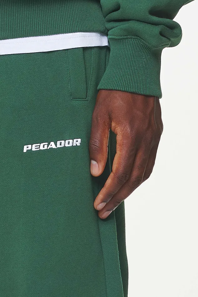 Men Pegador Pants and Joggers Logo Heavy Sweat Jogger Vintage Washed British Green Men Pegador Pants and Joggers Logo Heavy Sweat Jogger Vintage Washed British Green