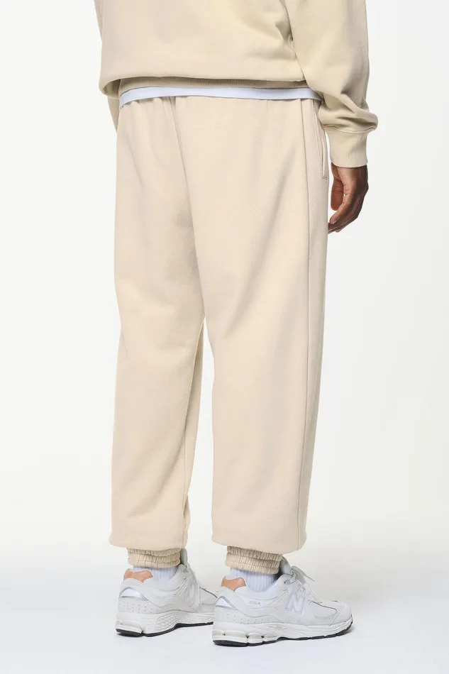 Men Pegador Pants and Joggers Logo Heavy Sweat Jogger Vintage Washed Kingdom Beige Men Pegador Pants and Joggers Logo Heavy Sweat Jogger Vintage Washed Kingdom Beige