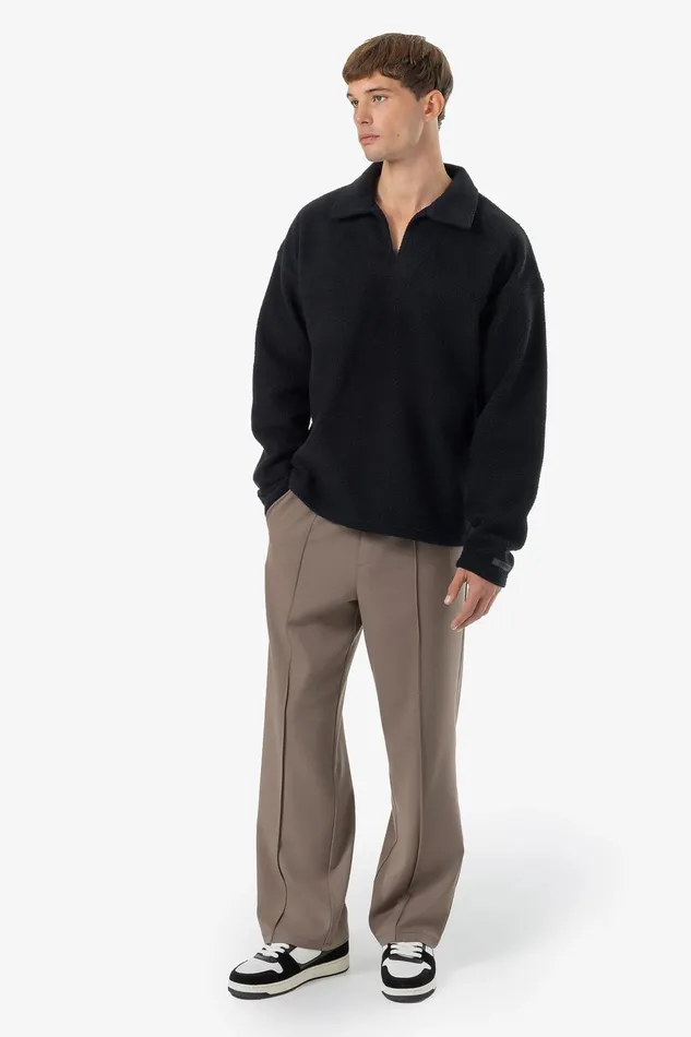 Men Pegador Pants and Joggers Moye Wide Suit Pants Dust Brown Men Pegador Pants and Joggers Moye Wide Suit Pants Dust Brown