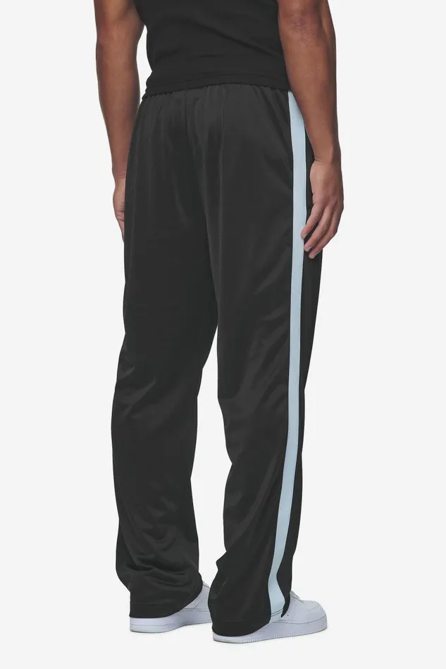 Men Pegador Pants and Joggers Zeno Track Pants Black Baby Blue Men Pegador Pants and Joggers Zeno Track Pants Black Baby Blue