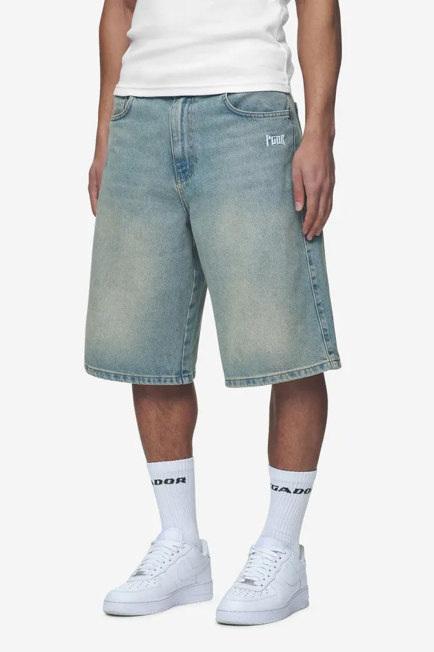 Men Pegador Shorts Alcoa Jorts Washed Vintage Blue Men Pegador Shorts Alcoa Jorts Washed Vintage Blue