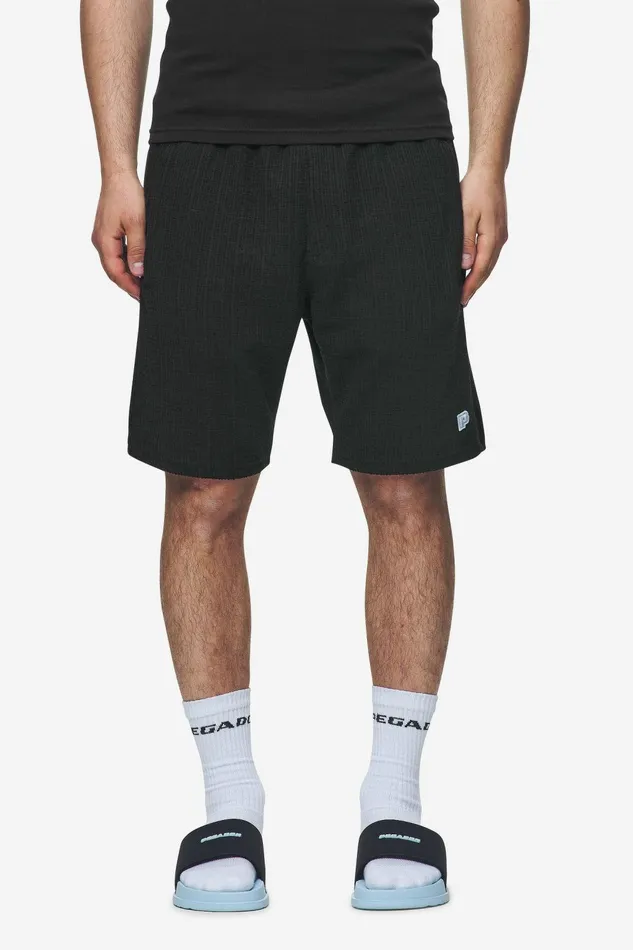 Men Pegador Shorts Libco Structured Knit Shorts Black