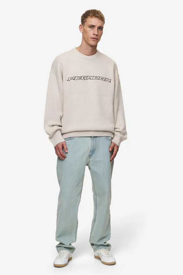 Men Pegador Sweaters Lenox Oversized Knit Sweater Light Beige Men Pegador Sweaters Lenox Oversized Knit Sweater Light Beige
