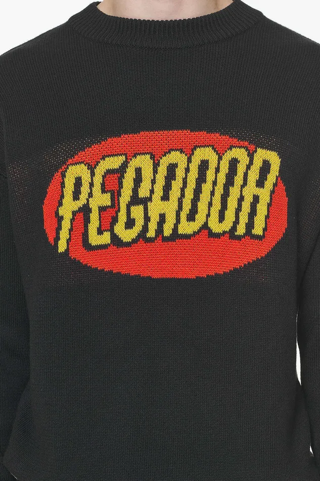 Men Pegador Sweaters Winser Knit Sweater Onyx Black Men Pegador Sweaters Winser Knit Sweater Onyx Black