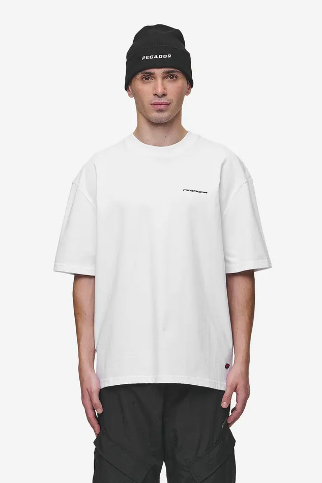 Men Pegador Tees Charles Oversized Tee White Men Pegador Tees Charles Oversized Tee White