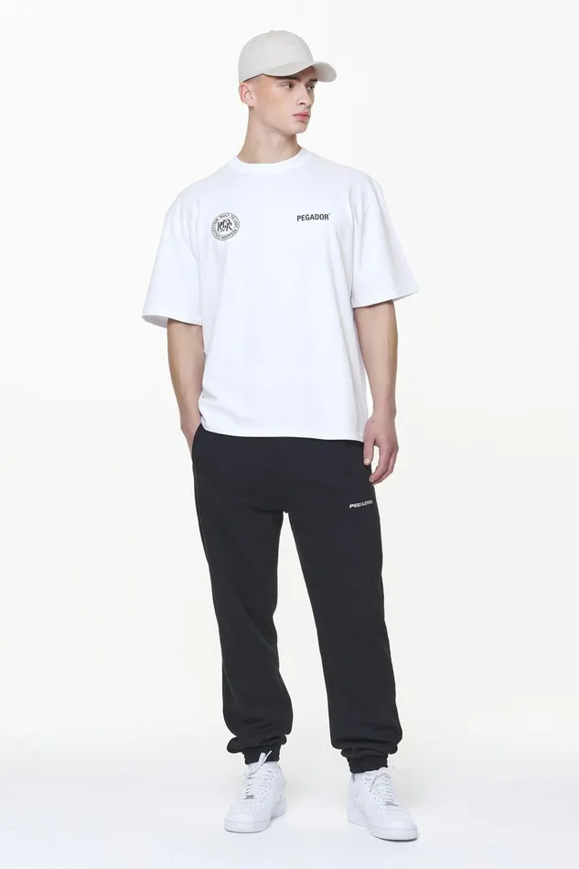 Men Pegador Tees Dike Oversized Tee White Men Pegador Tees Dike Oversized Tee White