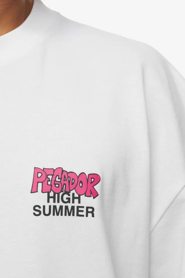 Men Pegador Tees Farrar Boxy Tee White Men Pegador Tees Farrar Boxy Tee White