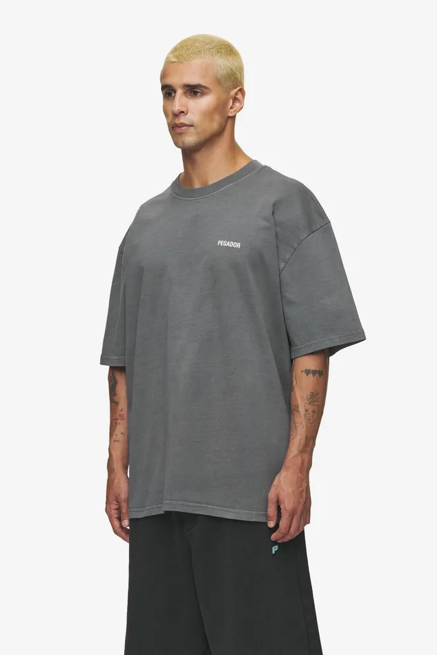 Men Pegador Tees Gulati Oversized Tee Vintage Grey Men Pegador Tees Gulati Oversized Tee Vintage Grey