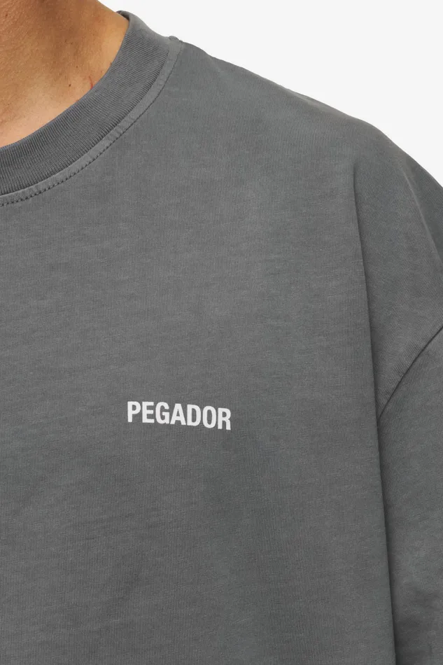 Men Pegador Tees Gulati Oversized Tee Vintage Grey Men Pegador Tees Gulati Oversized Tee Vintage Grey