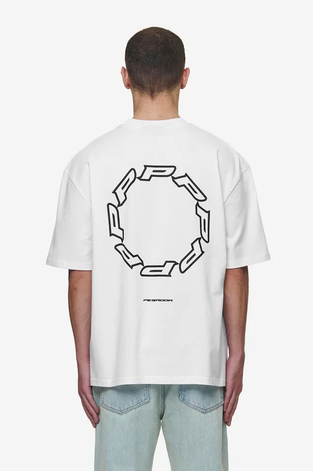 Men Pegador Tees Hawkins Oversized Tee White
