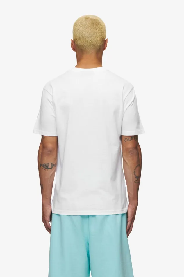 Men Pegador Tees Logo Slim Tee White Sky Blue Men Pegador Tees Logo Slim Tee White Sky Blue