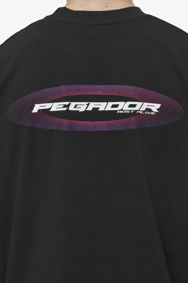 Men Pegador Tees Madron Oversized Tee Washed Black Men Pegador Tees Madron Oversized Tee Washed Black