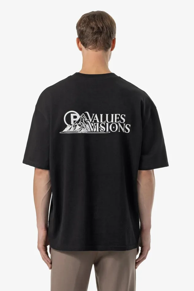 Men Pegador Tees Mahan Oversized Tee Washed Black