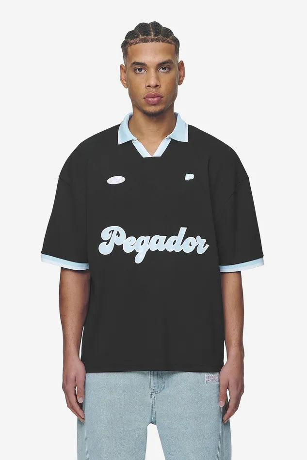 Men Pegador Tees Worden Boxy Trikot Black