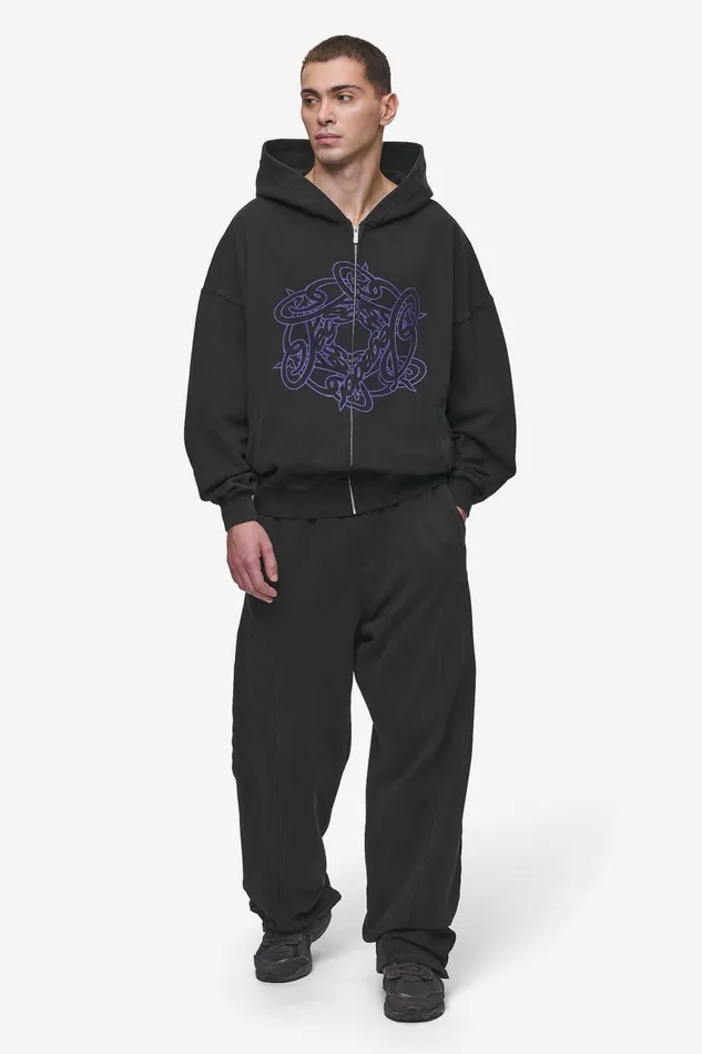 Men Pegador Zip Hoodies Dalk Boxy Sweat Jacket Vintage Black Men Pegador Zip Hoodies Dalk Boxy Sweat Jacket Vintage Black