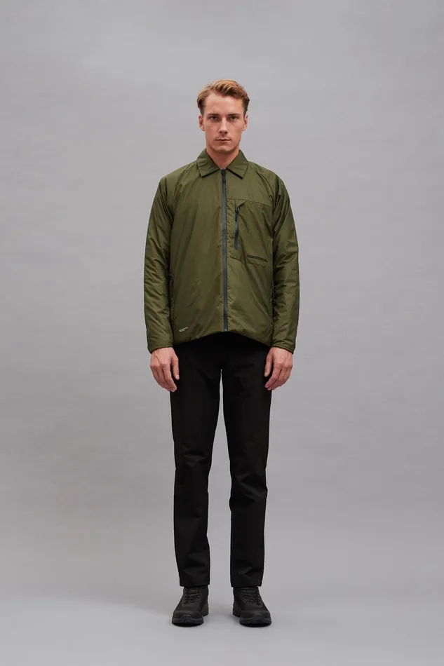 Men Pertex Quantum Midlayer Shirt Army Green Norse Projects Outerwear